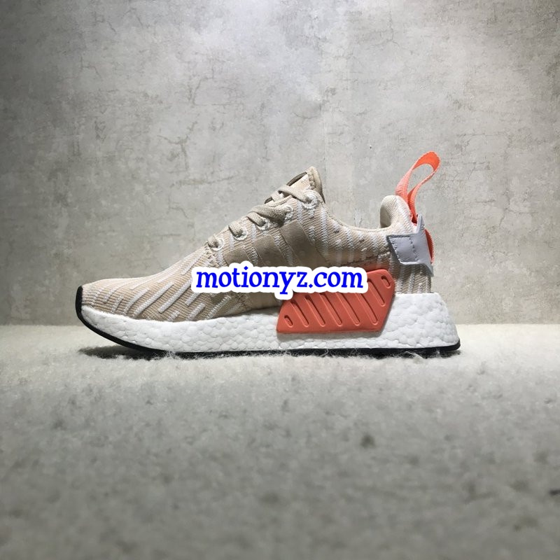 Real Boost Adidas NMD R2 PK Linen White